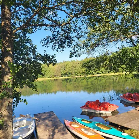 Kaszubskie Zacisze Dom Nad Jeziorem, Sauna, Balia Ogrodowa וילה Lipusz